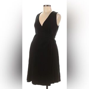 Ingrid & Isabel Black Maternity Wrap Dress, XS